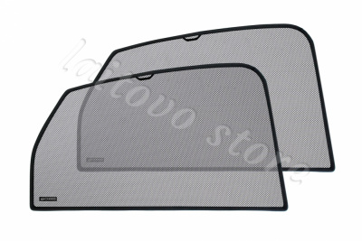 Skoda Superb (2015-н.в.) автомобильные шторки Chiko на магнитах, задние боковые (Стандарт)
