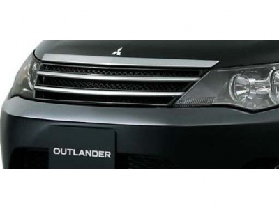 Mitsubishi Outlander XL 06- решетка радиатора черная с хромом, ROAR