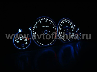 Audi 100 C4; C3 (88-94) светящиеся шкалы приборов - накладки на циферблаты панели приборов, дизайн № 1
